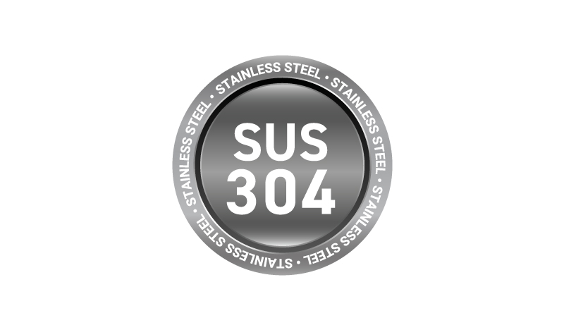 Made from SUS304 Stainless Steel